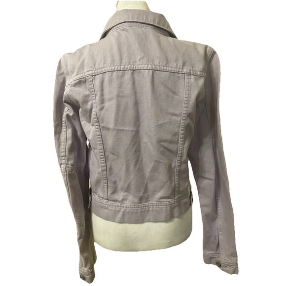Free People Rumors Denim Jean Jacket Lilac Lavender 100% Cotton XS - Picture 4 of 7